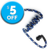 Walkie Woogies WW12 acoustical tube walkie talkie accessory in Artic Blue used in video, film and live event production - Dependable Expendables.