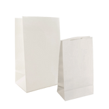 White paper carry out fast food prop silent bags used in television, film and live theater - Dependable Expendables