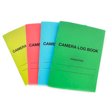 Camera Log Books come in Red, Blue, Yellow, Green and are used by Television and Film Camera Departments for taking notes during filming - Dependable Expendables