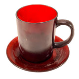 SMASHProps Amber Brown Translucent Breakaway Mug & Saucer Safe Stunt Prop Set - Dependable Expendables