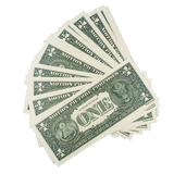 Prop Money - 2000 Series $1 Dollar Bills Stack - Dependable Expendables