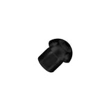 Soft Silicone Rubber Ear Tip Replacement Part for Acoustic Surveillance Kits (Clear, Black)