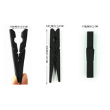 C-47s Wooden Clothespins (Black) 24 Pack