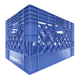 Blue Plastic Grip Storage Rectangle 24 Quart Milk Crate ideal storage for Grip Trucks and Video and Film Sound Stage Studios.- Dependable Expendables