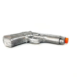 Foam Rubber Beretta 9mm Semi Automatic Style Inert Handgun Prop (Black, Silver, Apocalyptic)