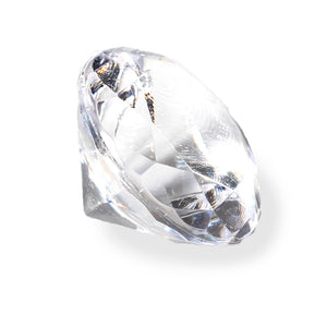 Extra Large Clear Acrylic Plastic Diamonds 1.5 Inch diameter for TV, Film, stage prop, party decoration or cosplay and Halloween costume accessory.