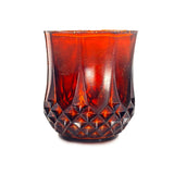 Amber SMASHProps Breakaway Crystal Cut Tumbler Glass - Dependable Expendables