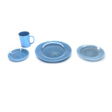 SMASHProps Breakaway Light Blue 4 Piece Place Setting - Dependable Expendables