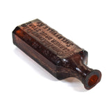 Vintage Amber Breakaway Small Poison Bottle Prop - Dependable Expendables