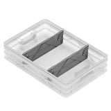 Clear SIDIOCrate Quarter Size Crate with Dividers - Dependable Expendables