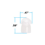 Clear Soft Silicone Rubber Ear Tip Replacement Part for Acoustic Surveillance Kits - Dependable Expendables