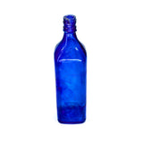 Cobalt Blue Translucent Breakaway Vintage Scotch Square Whiskey Bottle Prop - Dependable Expendables
