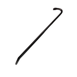 Black Foam Rubber Crowbar safe prop for television, film or live theater stunt work and choreographed fight scenes