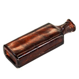 Vintage Amber Breakaway Small Poison Bottle Prop - Dependable Expendables