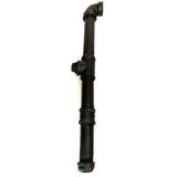 Black Foam Rubber Metal Pipe with Fittings Action Stunt Prop for cosplay or Halloween costume accessory.