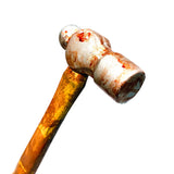 Foam Rubber Ball-Peen Hammer Stunt Prop (Silver, Rusty, Bloody)