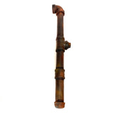 Rusty Foam Rubber Metal Pipe with Fittings Action Safe Prop for cosplay or Halloween costume accessory.