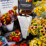 Silent Cellophane Grocery Store Tapered Flower Bouquet Sleeve Bag - Dependable Expendables