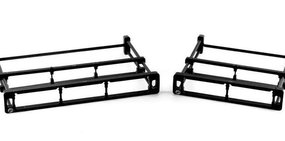 Made with durable and lightweight anodized aluminum to keep your audio equipment organized and safe, features two different configurations and three different heights to fit a range of bags and securely hold multiple receiver units. 
