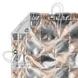 Modern Studio Equipment Silver/Gold Checker