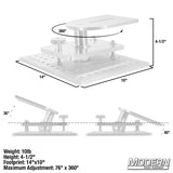 Modern Studio Equipment Ball Camera Leveling Mount with Wide Base