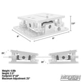 Modern Studio Equipment Mini 4-Way Leveling Camera Mount with 3/8" Slot