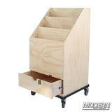 Modern Studio Equipment 3-Place Scrim and Flag Box with Drawer (Casters Included)