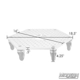Modern Studio Equipment Hex Plate Floor Dolly with Casters