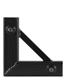 Modern Studio Equipment Corner for 1" Square Tube