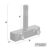 Modern Studio Equipment Sleeve with Baby Pin for 3/4" Square Tube
