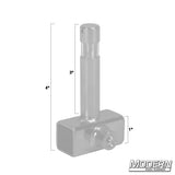 Modern Studio Equipment Slider with Baby Pin for 3/4" Square Tube