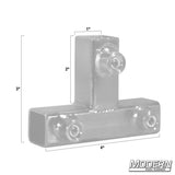 Modern Studio Equipment Tee for 3/4" Square Tube