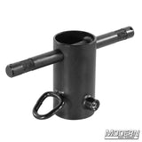 Modern Studio Equipment Front Receiver with Baby Pins for Pipe Boom Kit for 1-1/2" Speed-Rail®
