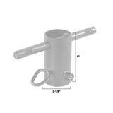 Modern Studio Equipment Front Receiver with Baby Pins for Pipe Boom Kit for 1-1/2" Speed-Rail®