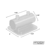 Modern Studio Equipment Horizontal Receiver with Flat Plate for 1-1/2" Speed-Rail®