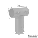 Modern Studio Equipment Pipe Tee Receiver for 1-1/2" Speed-Rail®