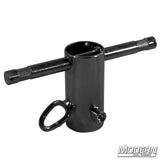 Modern Studio Equipment Front Receiver with Baby Pins for Pipe Boom Kit for 1-1/4" Speed-Rail®