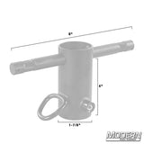 Modern Studio Equipment Front Receiver with Baby Pins for Pipe Boom Kit for 1-1/4" Speed-Rail®