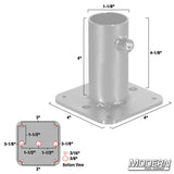Modern Studio Equipment Pipe Flange Base for 1-1/4" Speed-Rail®