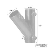 Modern Studio Equipment 45° Pipe Receiver for 1-1/4" Speed-Rail®