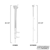 Modern Studio Equipment Grid Clamp with Baby Double Riser Telescoping Arm