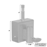 Modern Studio Equipment 2" x 4" Slider with Baby Pin and Junior Receiver