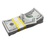 Money Prop - 2000 Series $10 ✔️RealAged™ Full Print $1,000 Stack Bundle - Dependable Expendables