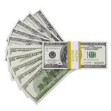 Money Prop - 2000 Series $100 Crisp Full Print $10,000 Stack - Dependable Expendables