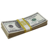 Money Prop - 2000 Series $100 ✔️RealAged™ Full Print $10,000 Stack - Dependable Expendables