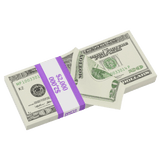 Money Prop - 2000 Series $20 Full Print $2,000 Stack - Dependable Expendables