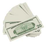 Money Prop - 2000 Series $20 Full Print Back Details - Dependable Expendables