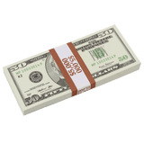 Money Prop - 2000 Series $50 Full Print $5,000 Stack - Dependable Expendables