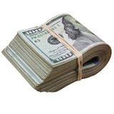 Money Prop - New Series $100 ✔️RealAged™ Full Print $10,000 Band - Dependable Expendables