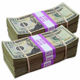 Money Prop - New Series $20 ✔️RealAged™ Full Print $12,000 Bundle Pack - Dependable Expendables